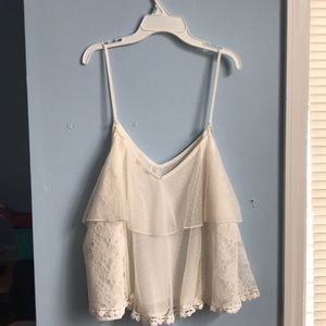 Lace tank top
